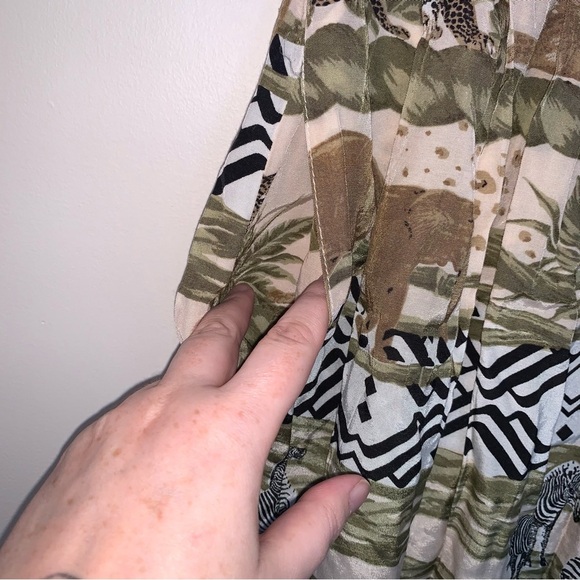 Vintage Braemar Jeremy Scott Safari Button Front Skirt - Picture 5 of 8